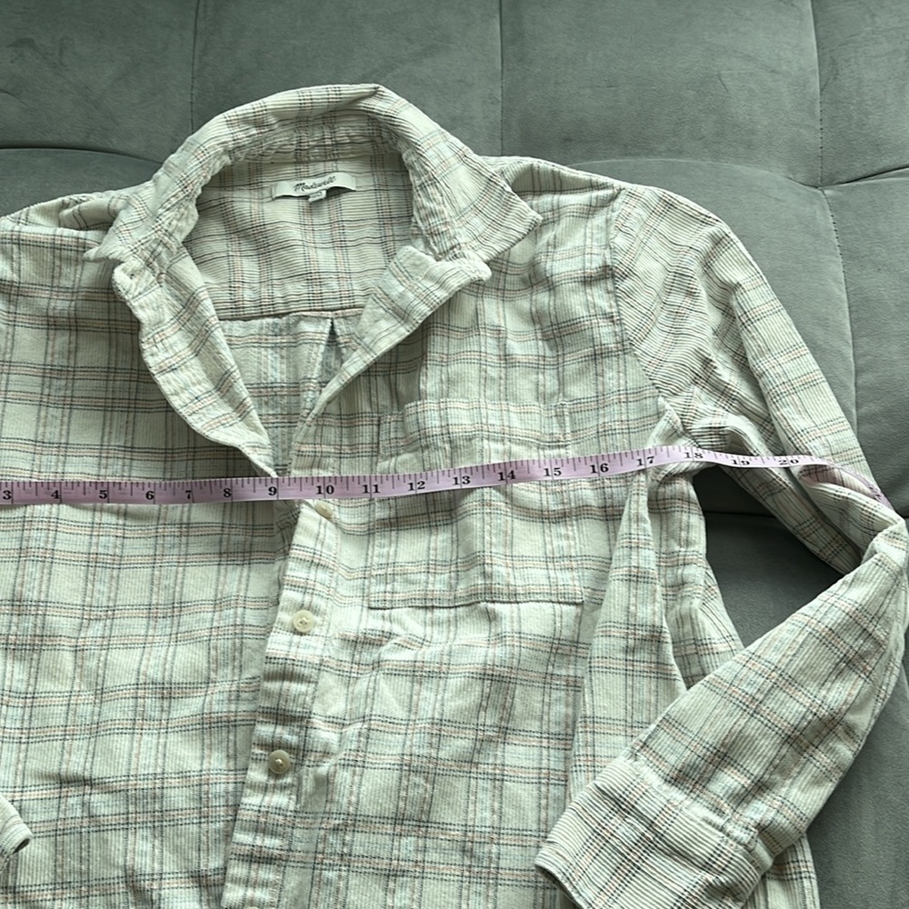 “Madewell- Cotton Flannel size xxs” - Picture 2 of 8